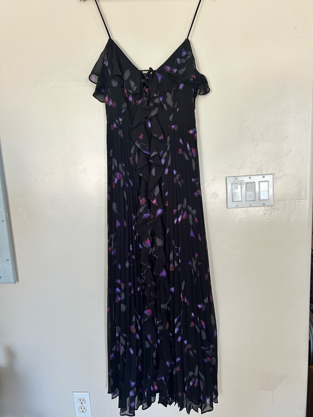 J.Crew NWT Collection chiffon ruffle dress in space floral print Size 6 - Picture 5 of 8